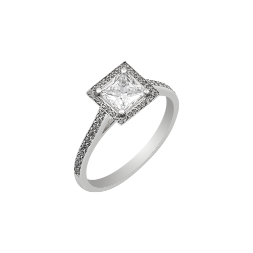 LOVE ROCKS solitaire ring