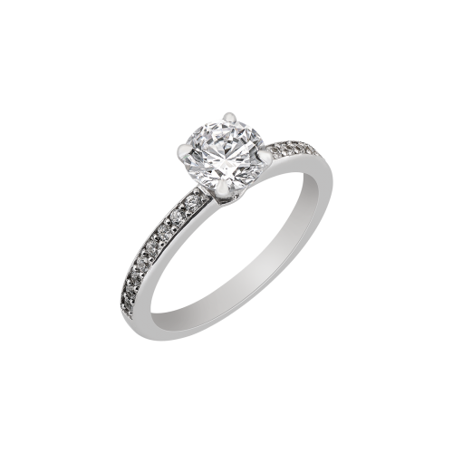 LOVE ROCKS solitaire ring