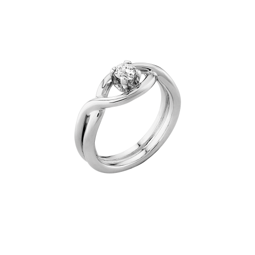 LOVE ROCKS solitaire ring