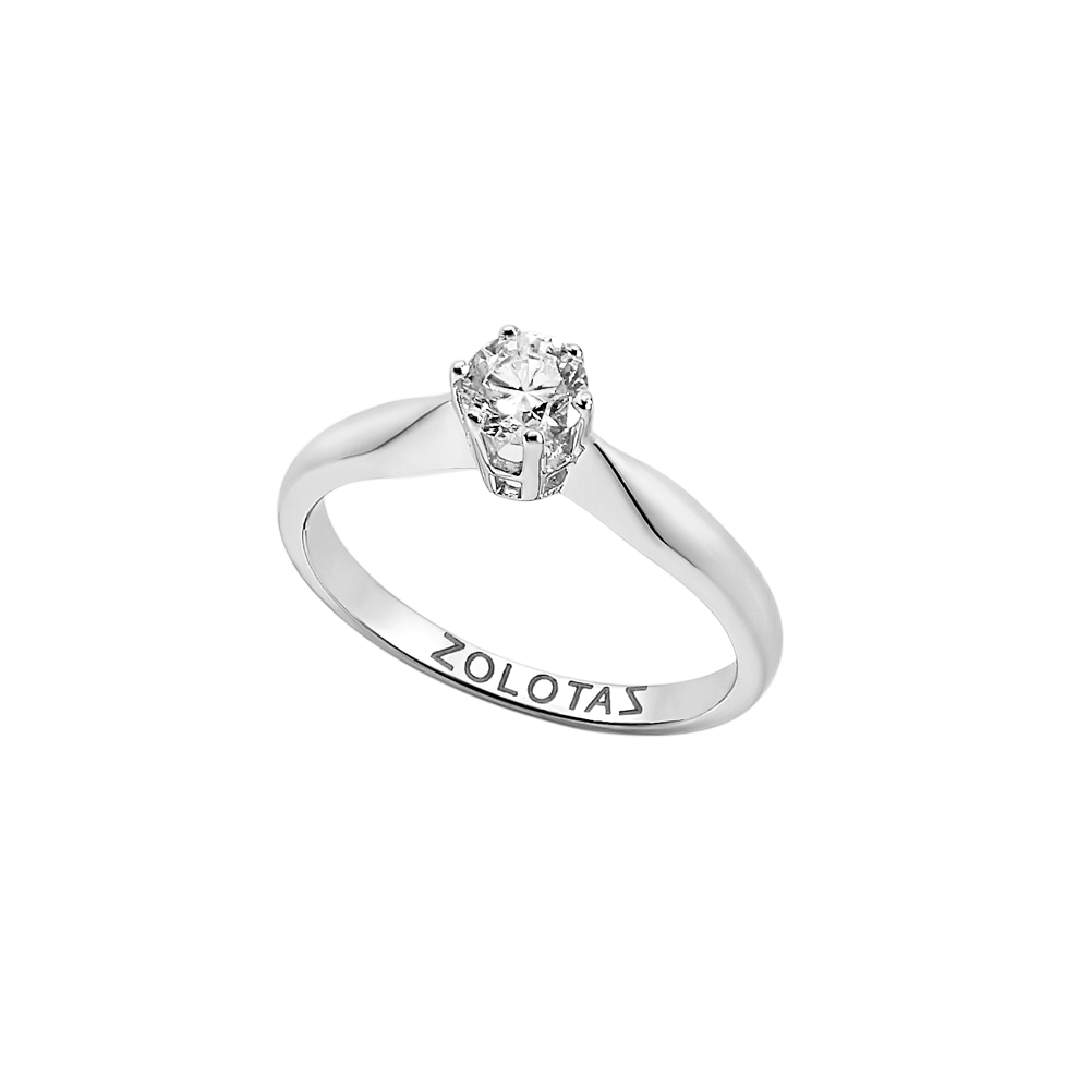 LOVE ROCKS solitaire ring