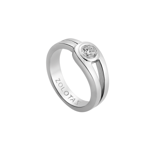 LOVE ROCKS solitaire ring